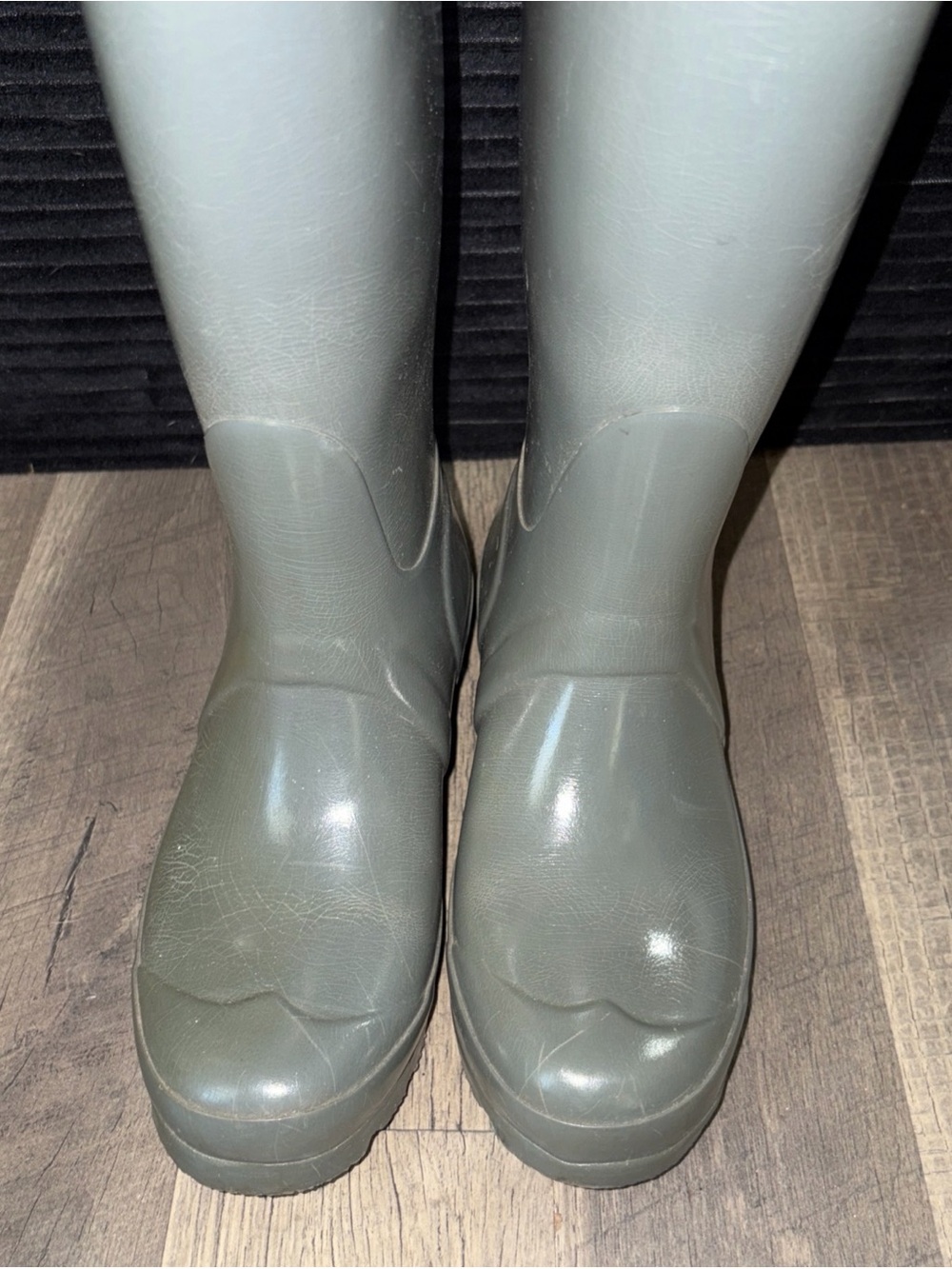 Hunter Original Tall Womens Size 5 Green Outdoor Waterproof Knee High Rain Boots - Picture 3 of 7